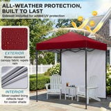 6x4 Instant Pop Up Canopy Tent with 1 Side Wall Panel - Eagle Peak®