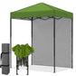 6x4 Instant Pop Up Canopy Tent with 1 Side Wall Panel - Eagle Peak