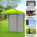 6x4 Instant Pop Up Canopy Tent with 1 Side Wall Panel - Eagle Peak Custom Canopy Tent