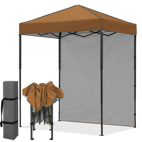 6x4 Instant Pop Up Canopy Tent with 1 Side Wall Panel - Eagle Peak
