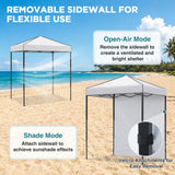 6x4 Instant Pop Up Canopy Tent with 1 Sidewall - Eagle Peak®