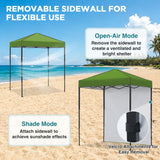 6x4 Instant Pop Up Canopy Tent with 1 Sidewall - Eagle Peak®