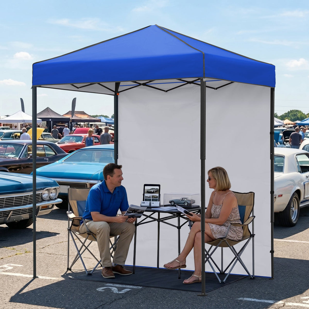 6x4 Instant Pop Up Canopy Tent with 1 Sidewall - Eagle Peak®