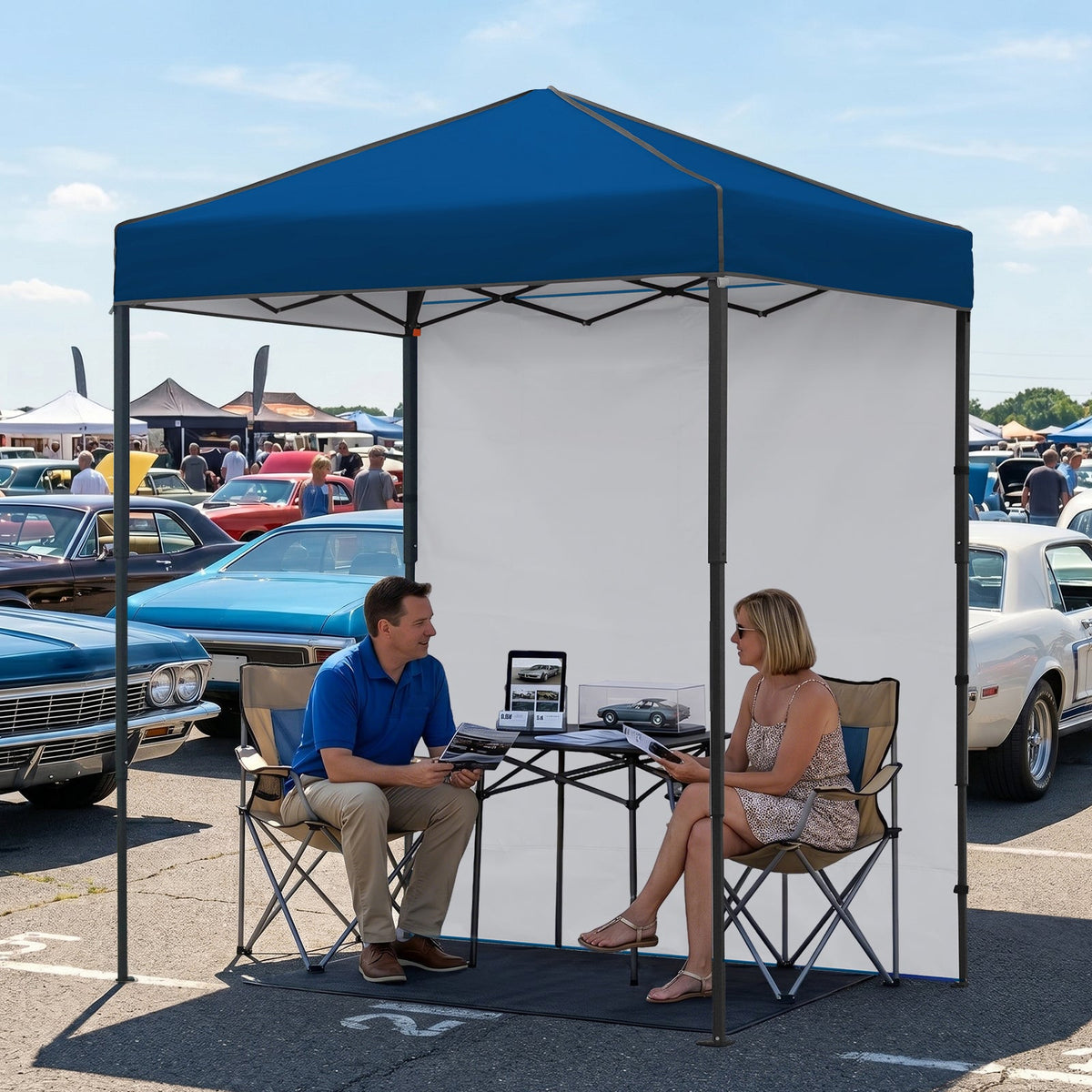 6x4 Instant Pop Up Canopy Tent with 1 Sidewall - Eagle Peak®