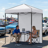 6x4 Instant Pop Up Canopy Tent with 1 Sidewall - Eagle Peak®