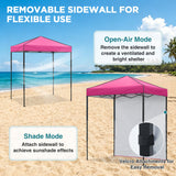 6x4 Instant Pop Up Canopy Tent with 1 Sidewall - Eagle Peak®