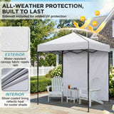 6x4 Instant Pop Up Canopy Tent with 1 Sidewall - Eagle Peak®