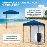 6x4 Instant Pop Up Canopy Tent with 1 Sidewall - Eagle Peak®