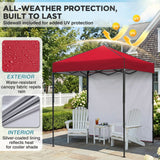 6x4 Instant Pop Up Canopy Tent with 1 Sidewall - Eagle Peak®