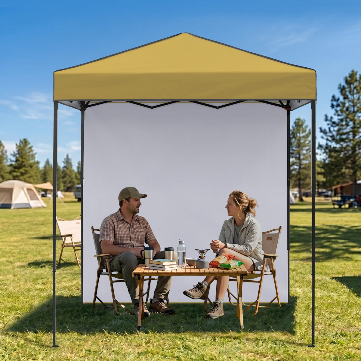 6x4 Instant Pop Up Canopy Tent with 1 Sidewall - Eagle Peak®