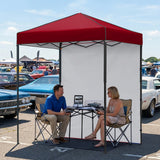 6x4 Instant Pop Up Canopy Tent with 1 Sidewall - Eagle Peak®