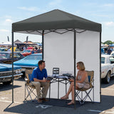 6x4 Instant Pop Up Canopy Tent with 1 Sidewall - Eagle Peak®