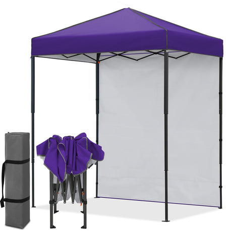 6x4 Instant Pop Up Canopy Tent with 1 Sidewall - Eagle Peak®