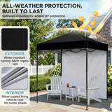 6x4 Instant Pop Up Canopy Tent with 1 Sidewall - Eagle Peak®