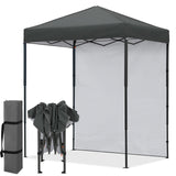 6x4 Instant Pop Up Canopy Tent with 1 Sidewall - Eagle Peak®