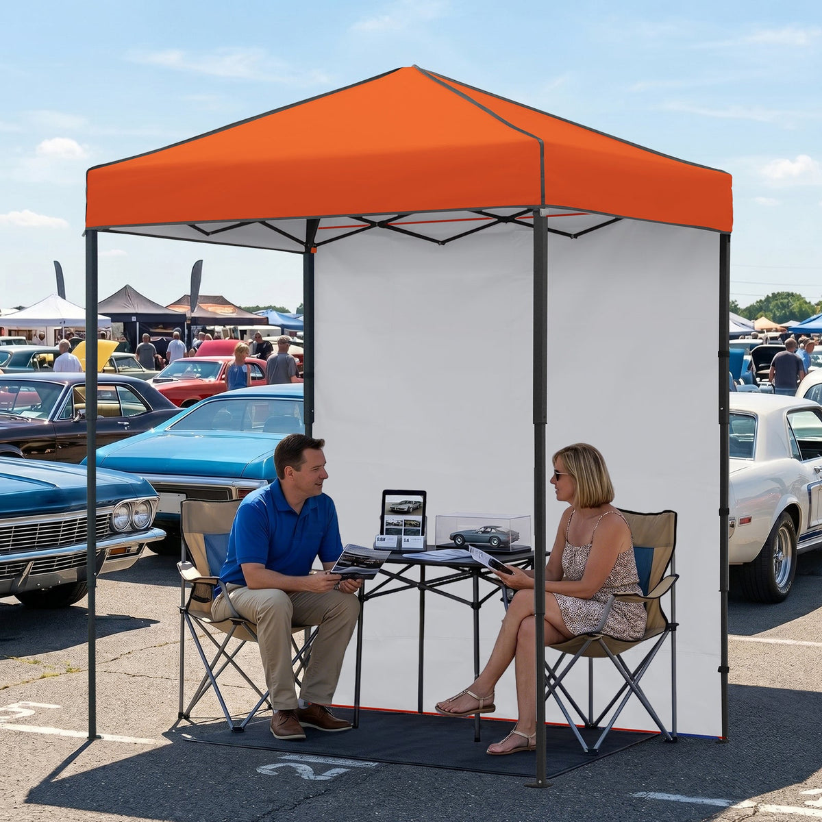 6x4 Instant Pop Up Canopy Tent with 1 Sidewall - Eagle Peak®
