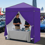 6x4 Instant Pop Up Canopy Tent with 4 Side Wall Panels - Eagle Peak®