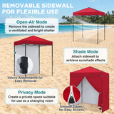 6x4 Instant Pop Up Canopy Tent with 4 Side Wall Panels - Eagle Peak®