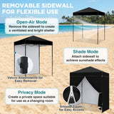 6x4 Instant Pop Up Canopy Tent with 4 Side Wall Panels - Eagle Peak®