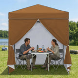 6x4 Instant Pop Up Canopy Tent with 4 Side Wall Panels - Eagle Peak®