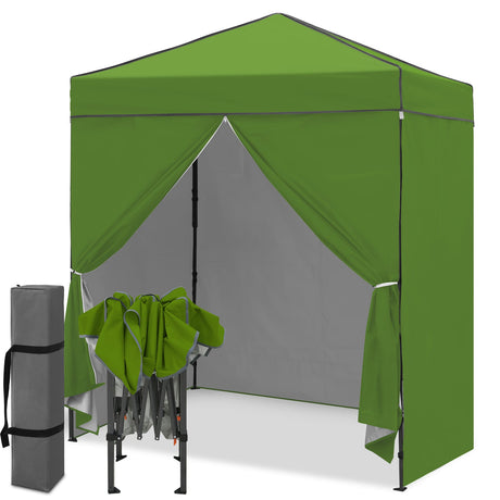 6x4 Instant Pop Up Canopy Tent with 4 Side Wall Panels - Eagle Peak