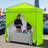 6x4 Instant Pop Up Canopy Tent with 4 Side Wall Panels - Eagle Peak®
