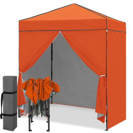 6x4 Instant Pop Up Canopy Tent with 4 Side Wall Panels - Eagle Peak