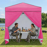 6x4 Instant Pop Up Canopy Tent with 4 Side Wall Panels - Eagle Peak®
