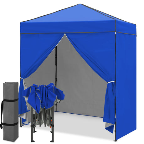 6x4 Instant Pop Up Canopy Tent with 4 Side Wall Panels - Eagle Peak