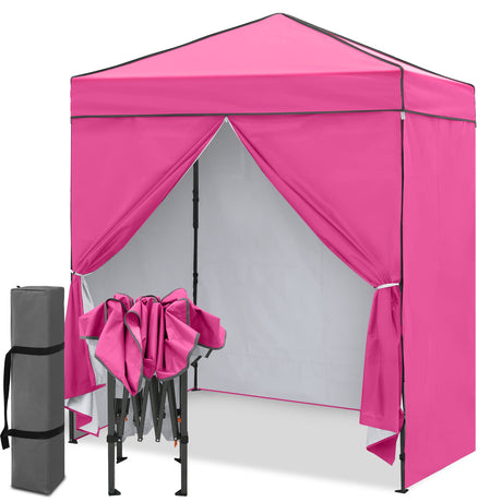 6x4 Instant Pop Up Canopy Tent with 4 Side Wall Panels - Eagle Peak®