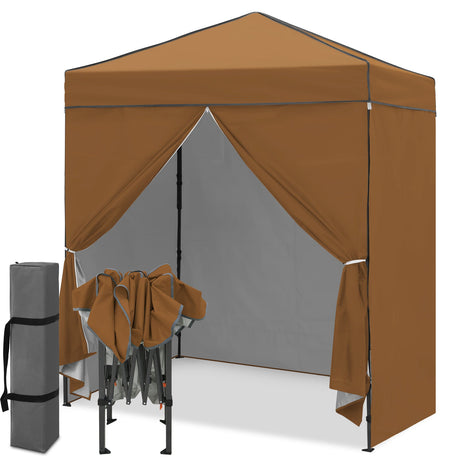 6x4 Instant Pop Up Canopy Tent with 4 Side Wall Panels - Eagle Peak