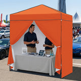 6x4 Instant Pop Up Canopy Tent with 4 Side Wall Panels - Eagle Peak®