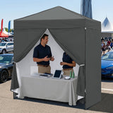 6x4 Instant Pop Up Canopy Tent with 4 Sidewalls - Eagle Peak®