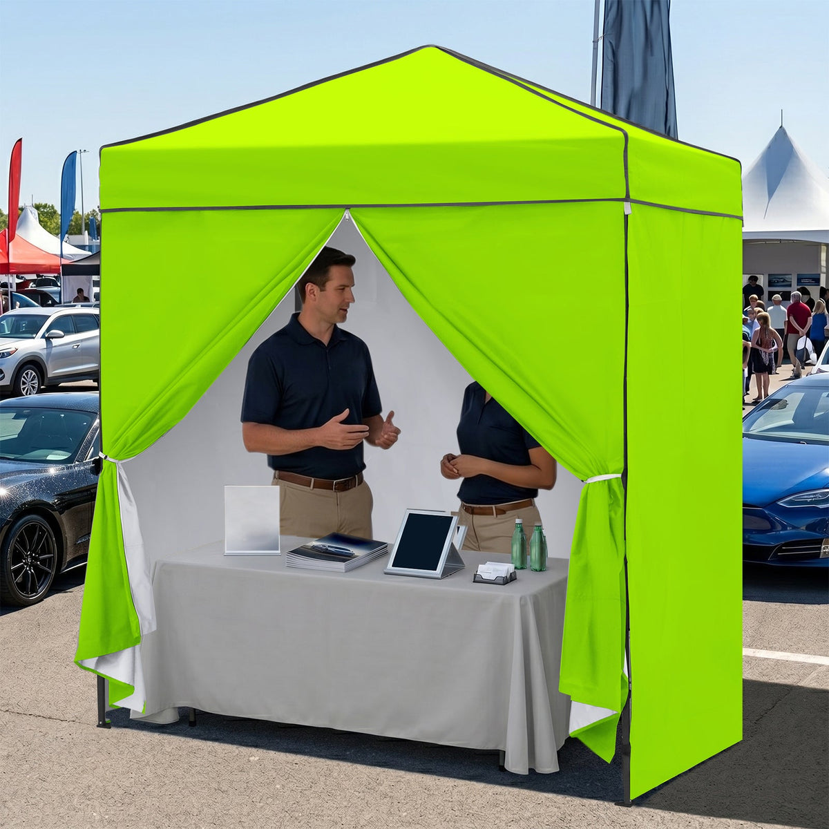 6x4 Instant Pop Up Canopy Tent with 4 Sidewalls - Eagle Peak®