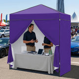 6x4 Instant Pop Up Canopy Tent with 4 Sidewalls - Eagle Peak®