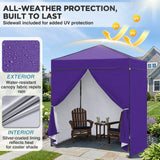 6x4 Instant Pop Up Canopy Tent with 4 Sidewalls - Eagle Peak®