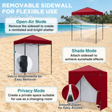 6x4 Instant Pop Up Canopy Tent with 4 Sidewalls - Eagle Peak®