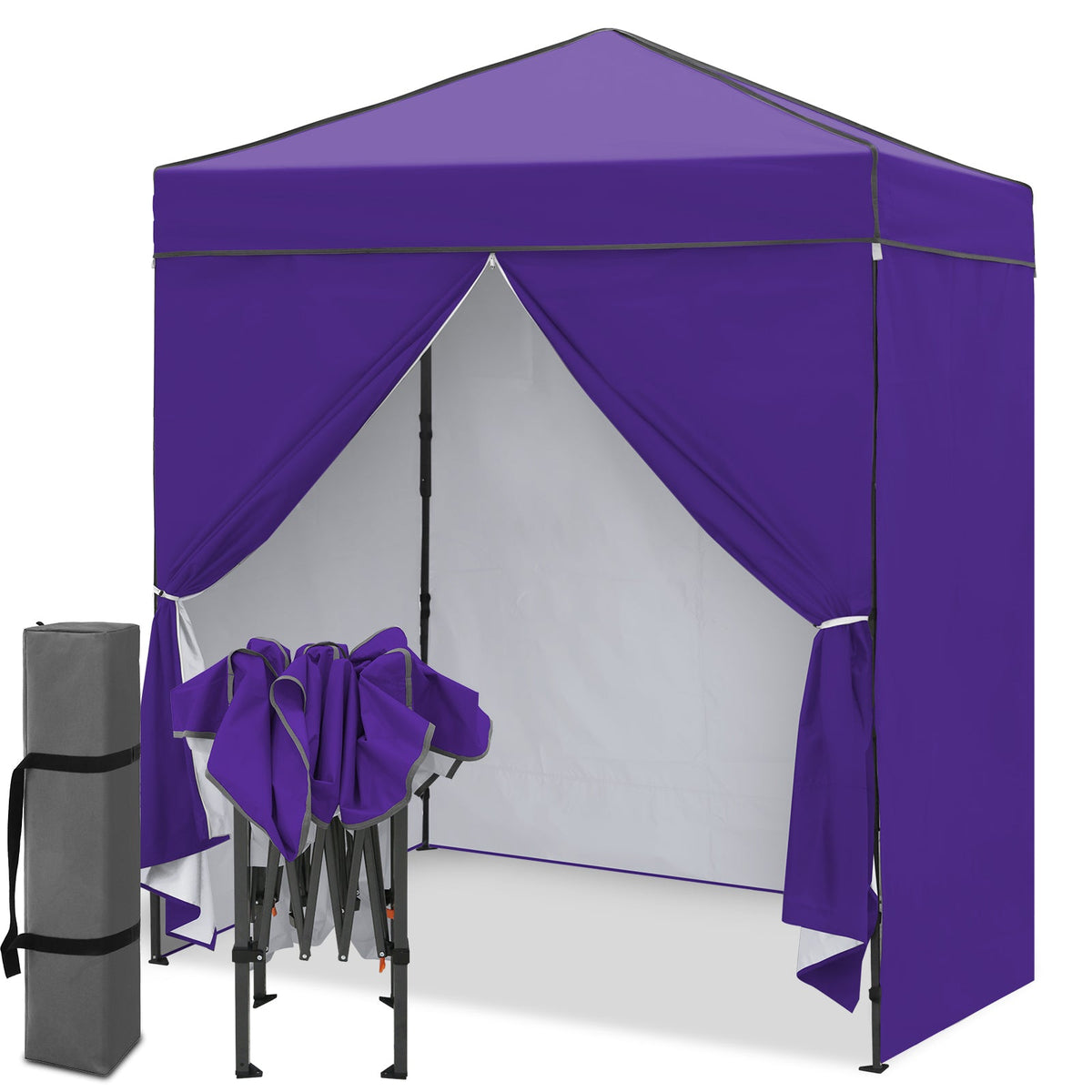 6x4 Instant Pop Up Canopy Tent with 4 Sidewalls - Eagle Peak®
