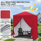 6x4 Instant Pop Up Canopy Tent with 4 Sidewalls - Eagle Peak®