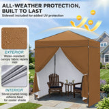 6x4 Instant Pop Up Canopy Tent with 4 Sidewalls - Eagle Peak®