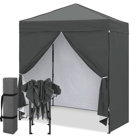 6x4 Instant Pop Up Canopy Tent with 4 Sidewalls - Eagle Peak®