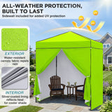 6x4 Instant Pop Up Canopy Tent with 4 Sidewalls - Eagle Peak®