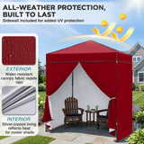 6x4 Instant Pop Up Canopy Tent with 4 Sidewalls - Eagle Peak®