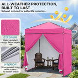 6x4 Instant Pop Up Canopy Tent with 4 Sidewalls - Eagle Peak®