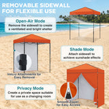 6x4 Instant Pop Up Canopy Tent with 4 Sidewalls - Eagle Peak®