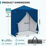 6x4 Instant Pop Up Canopy Tent with 4 Sidewalls - Eagle Peak®