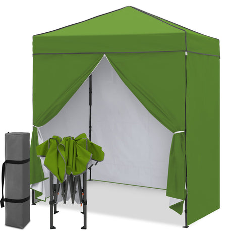 6x4 Instant Pop Up Canopy Tent with 4 Sidewalls - Eagle Peak®