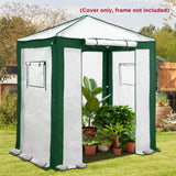 6X4 Replacement Top cover of Walk in Greenhouse with Polyester Reinforced Corners - Eagle Peak Custom Canopy Tent