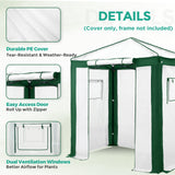 6X4 Replacement Top cover of Walk in Greenhouse with Polyester Reinforced Corners - Eagle Peak Custom Canopy Tent