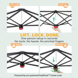 6x4/8x6/10x10 Portable Walk in Greenhouse with Polyester Reinforced Corners, Gray/White, Green/White - Eagle Peak